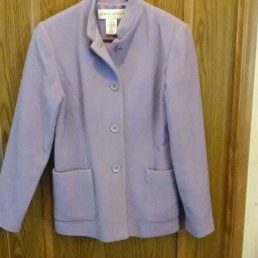 Adolfo studio size 6 lilac jacket
